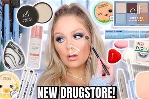 NEW VIRAL DRUGSTORE  MAKEUP TESTED 😍 FULL FACE FIRST IMPRESSIONS (hits & misses) | KELLY STRACK