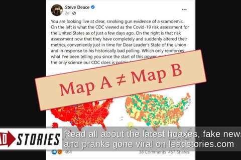 Fact Check: CDC Did NOT Change COVID Map Ahead Of Biden’s State Of The Union Address — Maps Show 2..