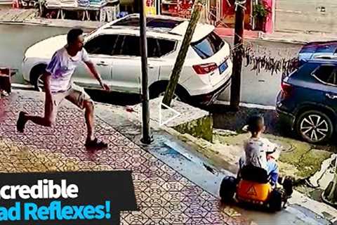 Impressive  Dad Reflexes | Compilation