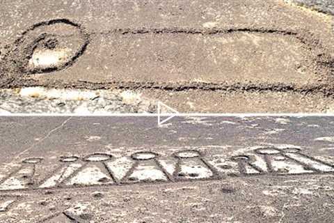 This Pilot Was Flying Over This Mountain When He Made A Surprising Discovery Carved Into The Ground