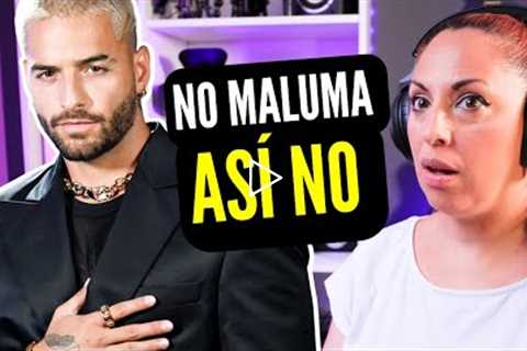 MALUMA CANTA EL TRISTE!! |  el PEOR cover? | Vocal Coach REACTION & ANALYSIS