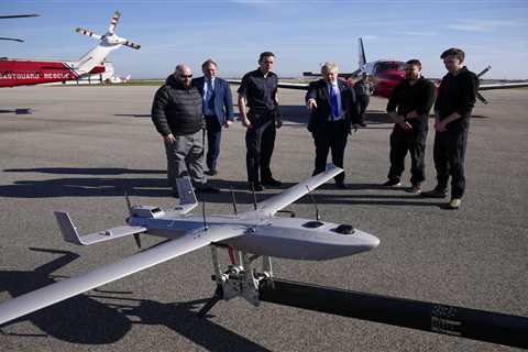 As hundreds of migrants wait to cross the Channel, a £420k drone designed to stop them falls into..