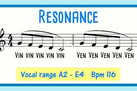 🎤 Vocal Warm Up for Resonance Male Singers | VIN VEN VON