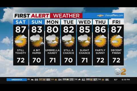 First Alert Forecast: CBS2 8/19 Evening Weather at 6PM