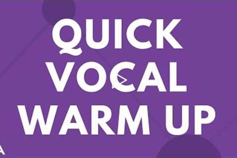 VOCAL WARM UP EXERCISE