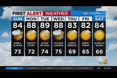 First Alert Forecast: CBS2 8/27 Evening Weather at 6PM