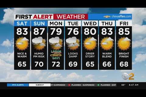 First Alert Weather: CBS2’s 9/3 Saturday morning update