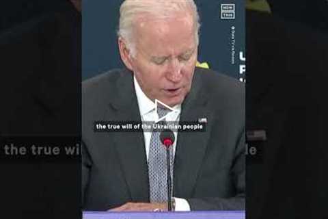 Biden Says U.S. Will Never Recognize Russian Claims on Ukraine