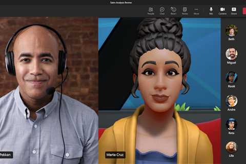 Metaverse-style avatars are now available in Microsoft Teams