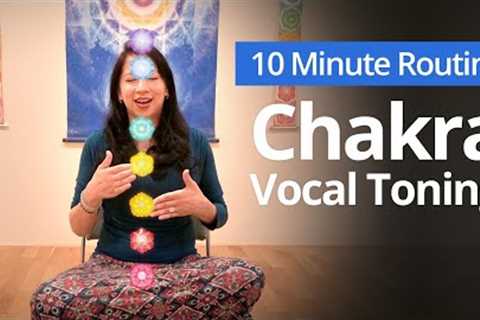 Chakra VOCAL TONING with Jen Angeli from Sedona Wellness Cafe | 10 Minute Daily Routines