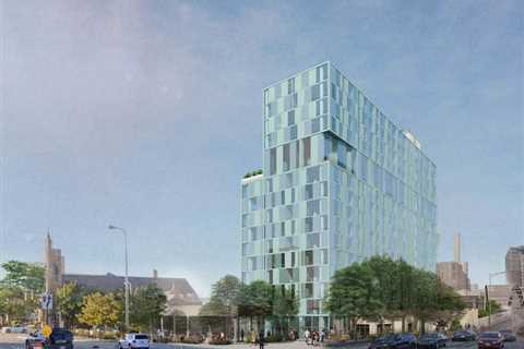 The planned residential hotel tower in Ohio City gets a cut