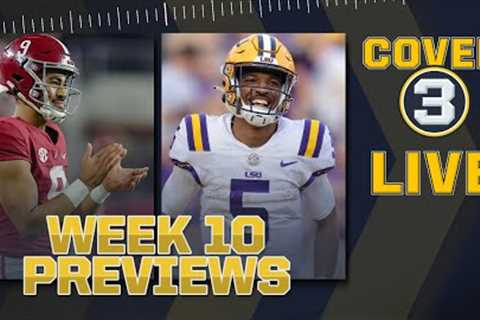 College Football Previews: Bama takes on LSU! Vols travel to Georgia! + Cover 3 Superlatives!