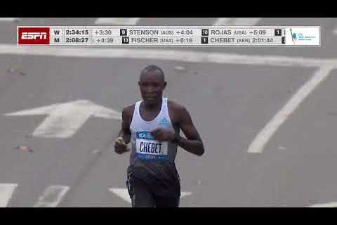 Evans Chebet of Kenya wins the New York City Marathon men’s race