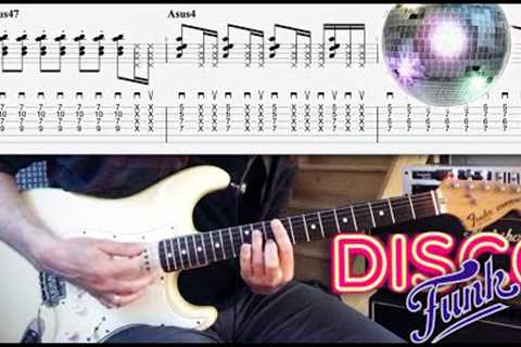 10 Great Disco/Funk Riffs (Chic, Donna Summer...) | TAB | Tutorial | Lesson | Cover