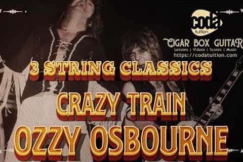 Cigar Box Guitar - Ozzy Osbourne on 3 Strings!