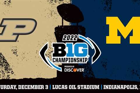 Purdue and Michigan meet in the Big Ten Football Championship Game