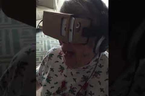 Grandma tries virtual reality for the first time ever