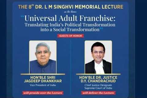 The 8th Dr LM Singhvi Memorial Lecture | NewsX Special Telecast |  NewsX