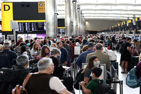 Families face cancelled flights and airport queue hell after Border Force join wave of Christmas..