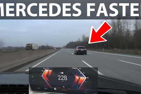 BMW i4 M50 driving at 225 km/h in Germany