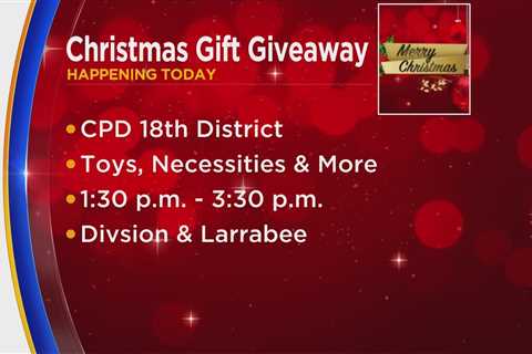 CPD 18th District to hand out over a hundred Christmas gifts