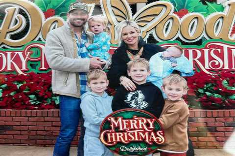 Emily Maynard, husband Tyler celebrate Christmas with kids in Dollywood