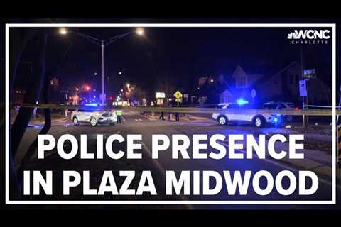 Large police presence in Plaza Midwood, 1 person hospitalized