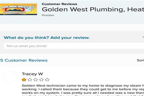 Golden West Plumbing – Consumer Alert