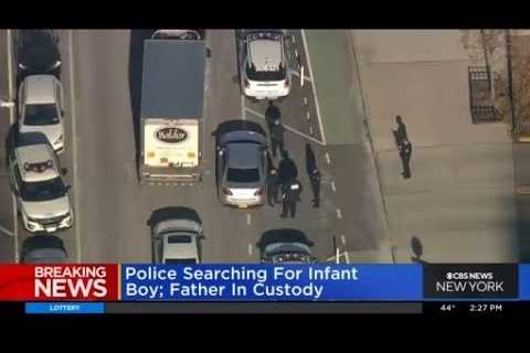 Father in custody in police search for missing infant