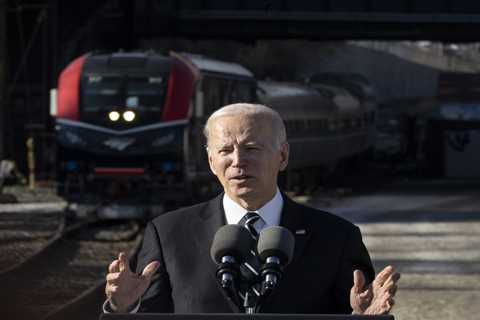 Biden touts N.Y., Baltimore rail money in hopes of a reset