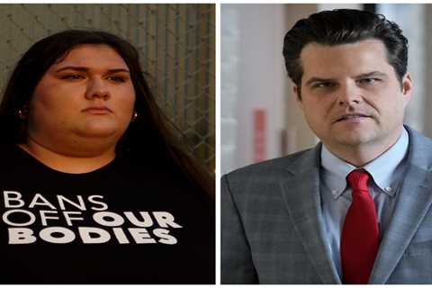 Abortion-rights activist who was body-shamed by Matt Gaetz confronted him at SOTU address and..