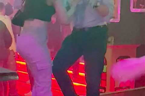 Watch Michael Gove hit the dancefloor again as he busts some moves with woman to disco tune