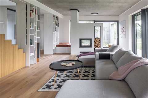 A Household Residence in Prague With Concrete, Wooden, + Playful Particulars