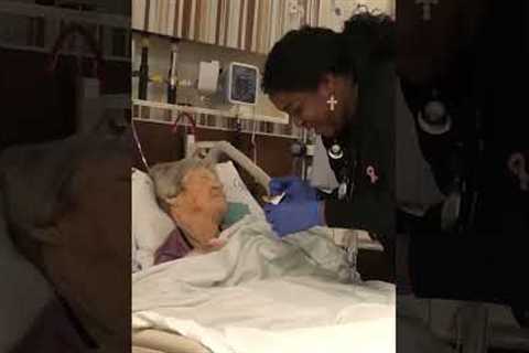 Amazing nurse loves to sing to her patients