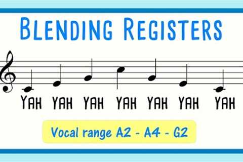 Mixed Voice Vocal Exercise Arpeggio - Blending Registers - MALE