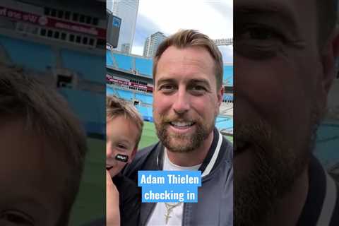 Adam Thielen is officially here #panthers #nfl