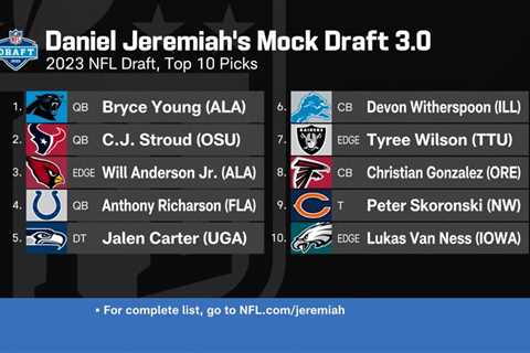 Breaking down Daniel Jeremiah’s new mock draft with Bryce Young at the top