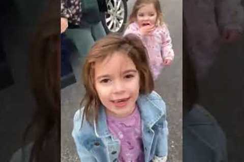 Girls adorable reaction to first tooth falling out