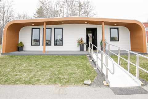 Take a look at the within a 3D printed small home in Maine made from recyclable products