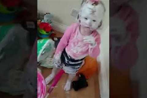 Mom finds daughter after she battled with Sudocrem tub