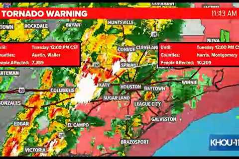 Severe weather Houston: Strong winds, flooding and tornadoes