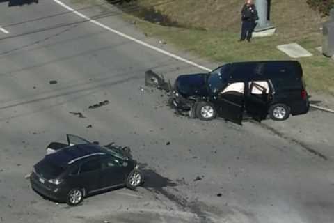 HPD SWAT officer injured, woman in critical condition after driver runs red light in NW Houston,..