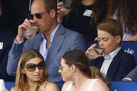 Prince George joins Prince William to watch as England take on Australia at the Ashes at Lord’s