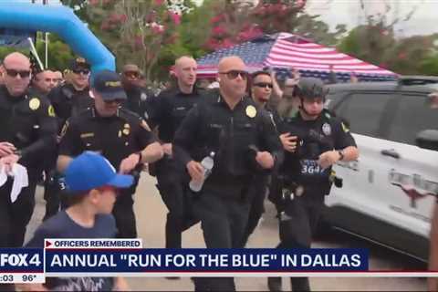 ‘Run for the Blue’ event honors fallen officers, including 5 officers killed in Downtown Dallas ambu