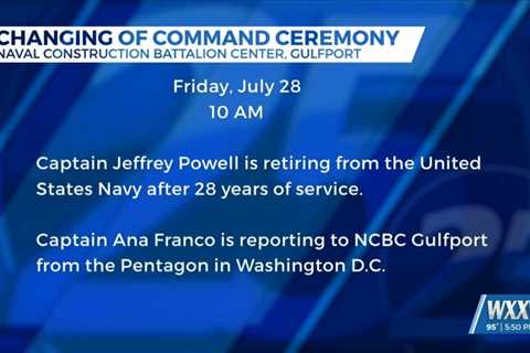 Change of Command Ceremony at NCBC