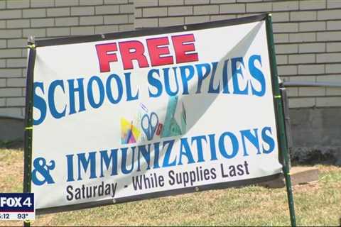 Mesquite church holds back to school supplies giveaway for families in need