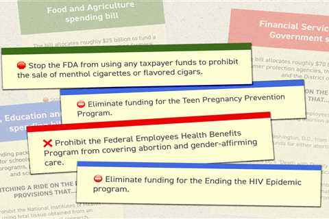 Health policy wars consume appropriations bills, risking shutdown