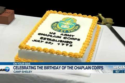 Celebrating the birthday of the Chaplain Corps at Camp Shelby