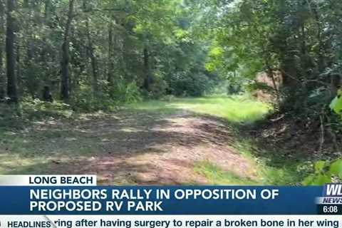 Long Beach residents rally in opposition of proposed RV park