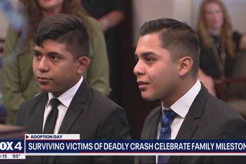 Slain Euless officer’s widow completes adoption process